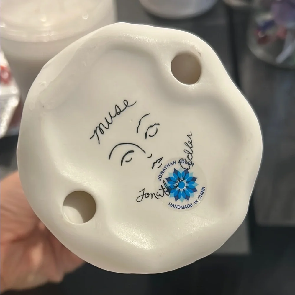 Elegant White Ceramic Hand Sculpture